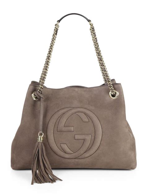 gray gucci handbag|Gucci marmont suede bag.